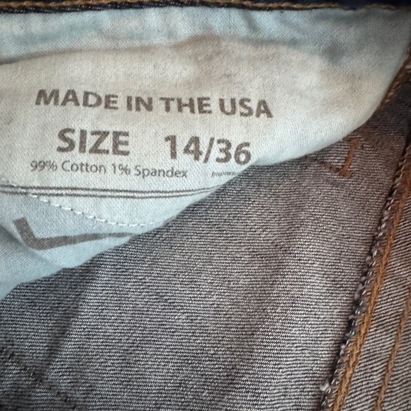 Kimes Ranch Betty Straight-Leg Jeans in Dark Blue with Raw Hem - Picture 3 of 4